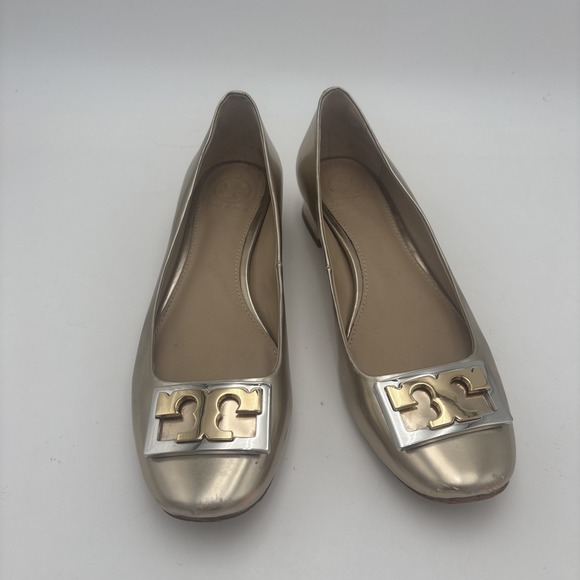 Tory Burch Shoes - Tory‎ Burch Gold Metallic Size 6.5 M